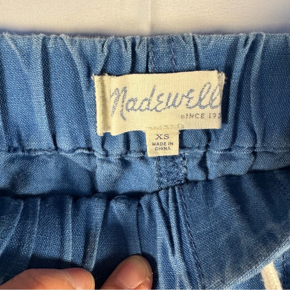 Madewell Classic Indigo Blue Shorewalk Cover-Up Jogger Pants Women's Size XS - Picture 6 of 9